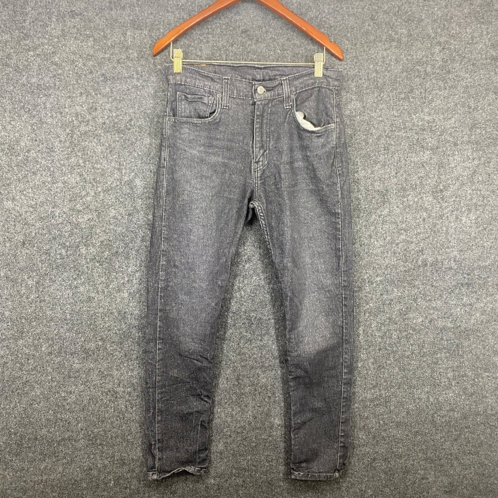 Levis 512 Slim Taper Jeans Mens 32x32 Charcoal Gray Denim Pants 28833-0049